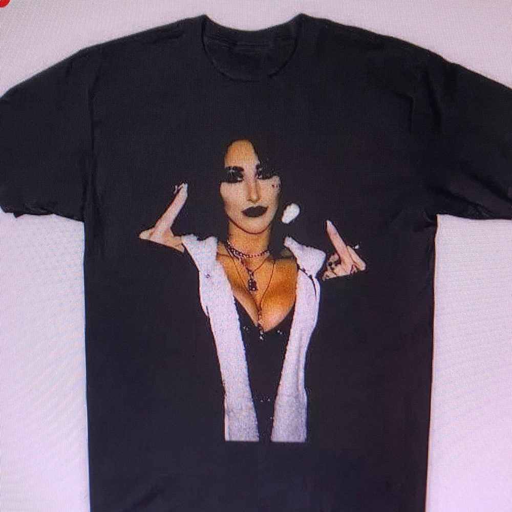 Edgy Black Graphic Tee